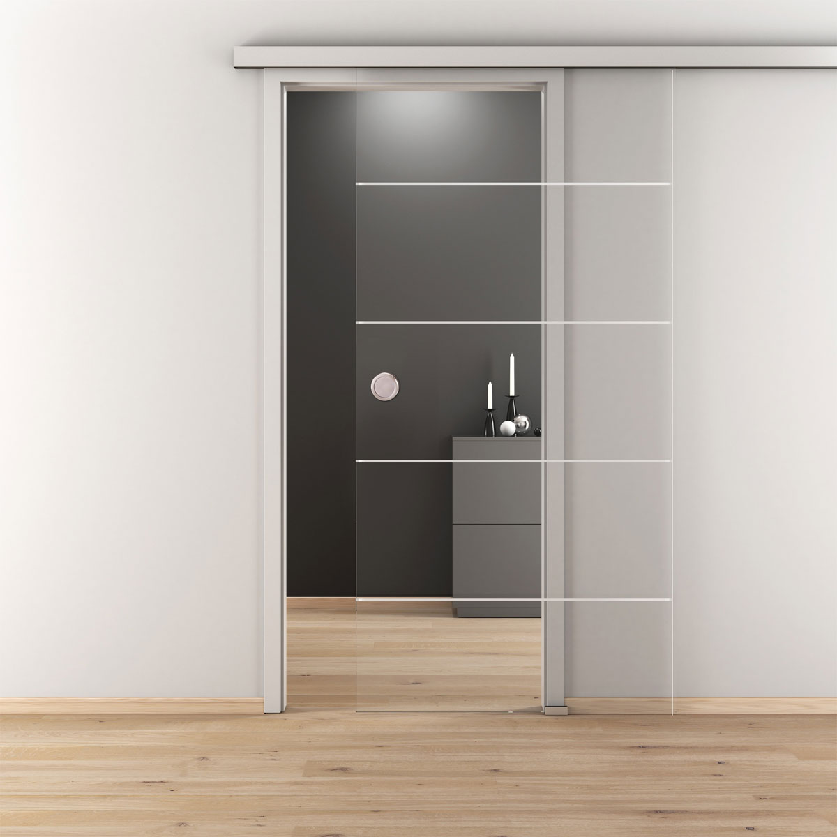 Novadoors Glasschiebetür NOVA 582 ESG klar 93,5 x 205,8 x 8 cm Novadoors Glasschiebetür NOVA 582 ESG klar 93,5 x 205,8 x 8 cm