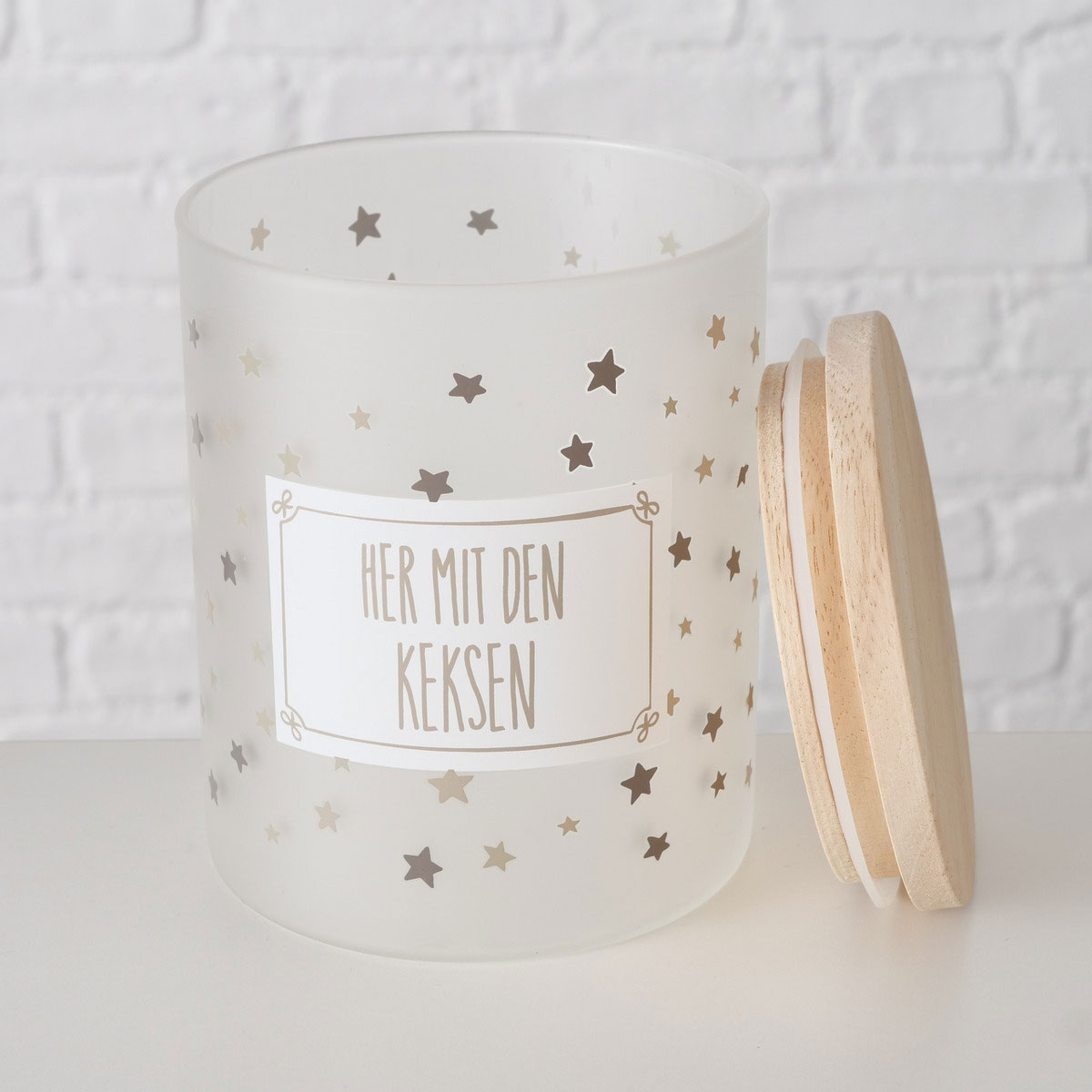 Vorratsglas Risor sortiert 750 ml Höhe 13 cm Durchmesser 10 cm Glas lackiert Bild 6