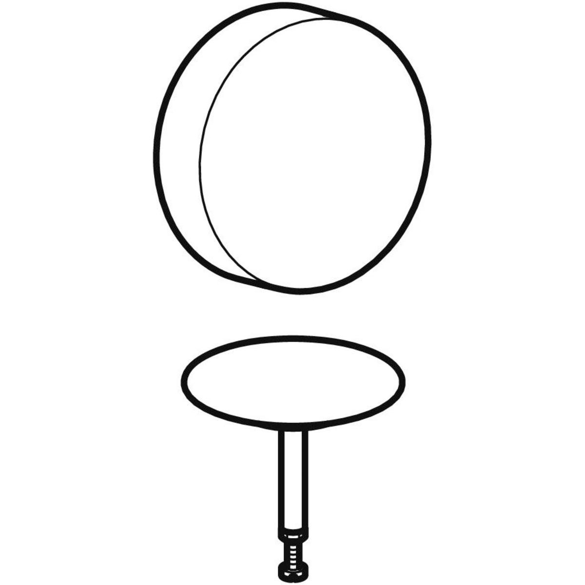 Geberit Fertigbauset zu Badewannen-Ablauf d52 chrom Bild 2