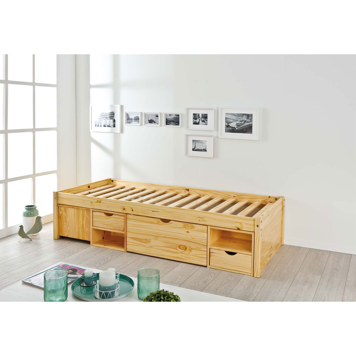 Inter Link Funktionsbett „Claas“, 90x200 cm, farblos, mit Rost Bild 4