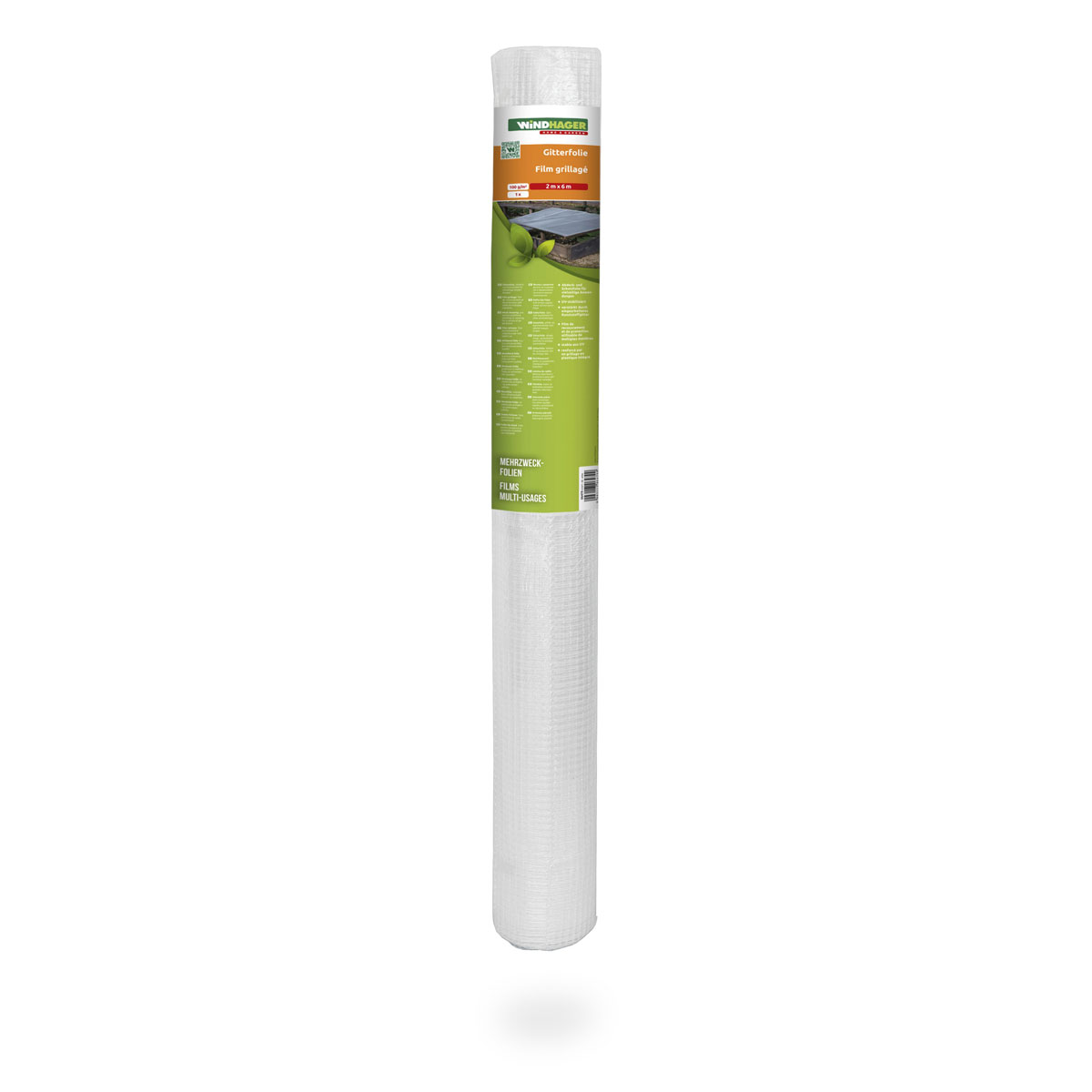 Gitterfolie 6 x 2 m transparent