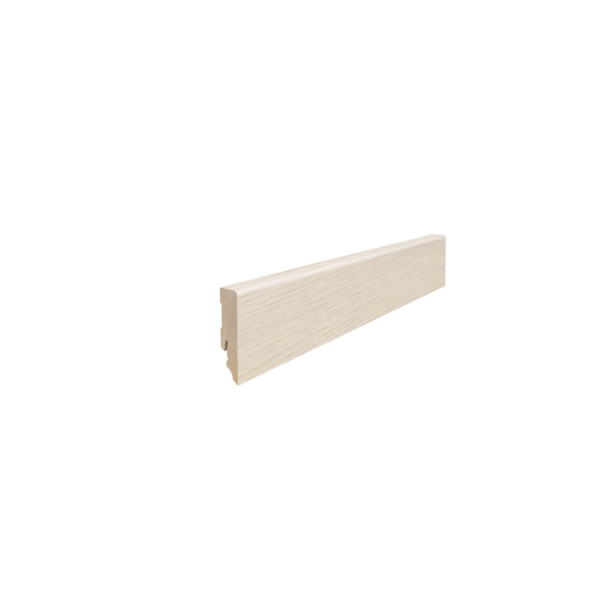 Living by Haro Sockelleiste Breda Eiche weiss foliert Kubus 16 x 58 x 2200 mm