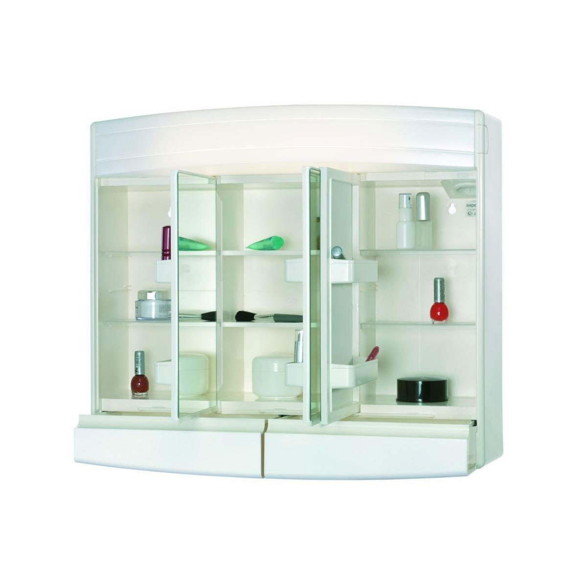 Jokey Leucht-Spiegelschrank Topas ECO weiß