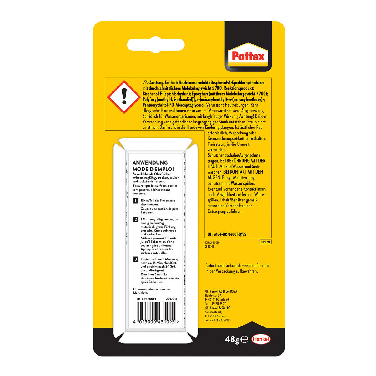 Pattex Knetmasse Repair Express Powerknete 48 g Bild 2