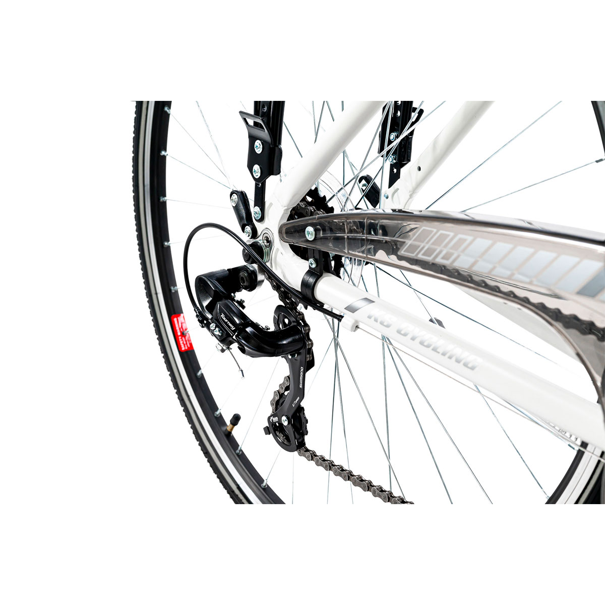 KS Cycling Trekkingrad Canterbury Damen Multilenker 48 cm weiß matt Bild 3