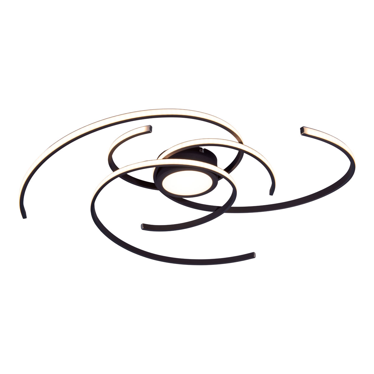 Naeve LED DL Radon Metall/KS schwarzLxBxH 75x75x7cm dimmbar Bild 9