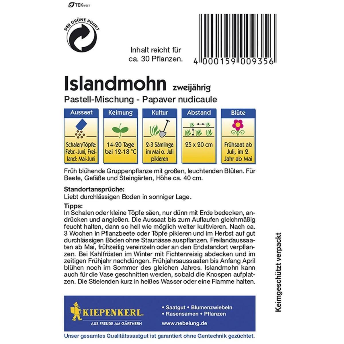 Kiepenkerl Islandmohn Pastellmischung Bild 2