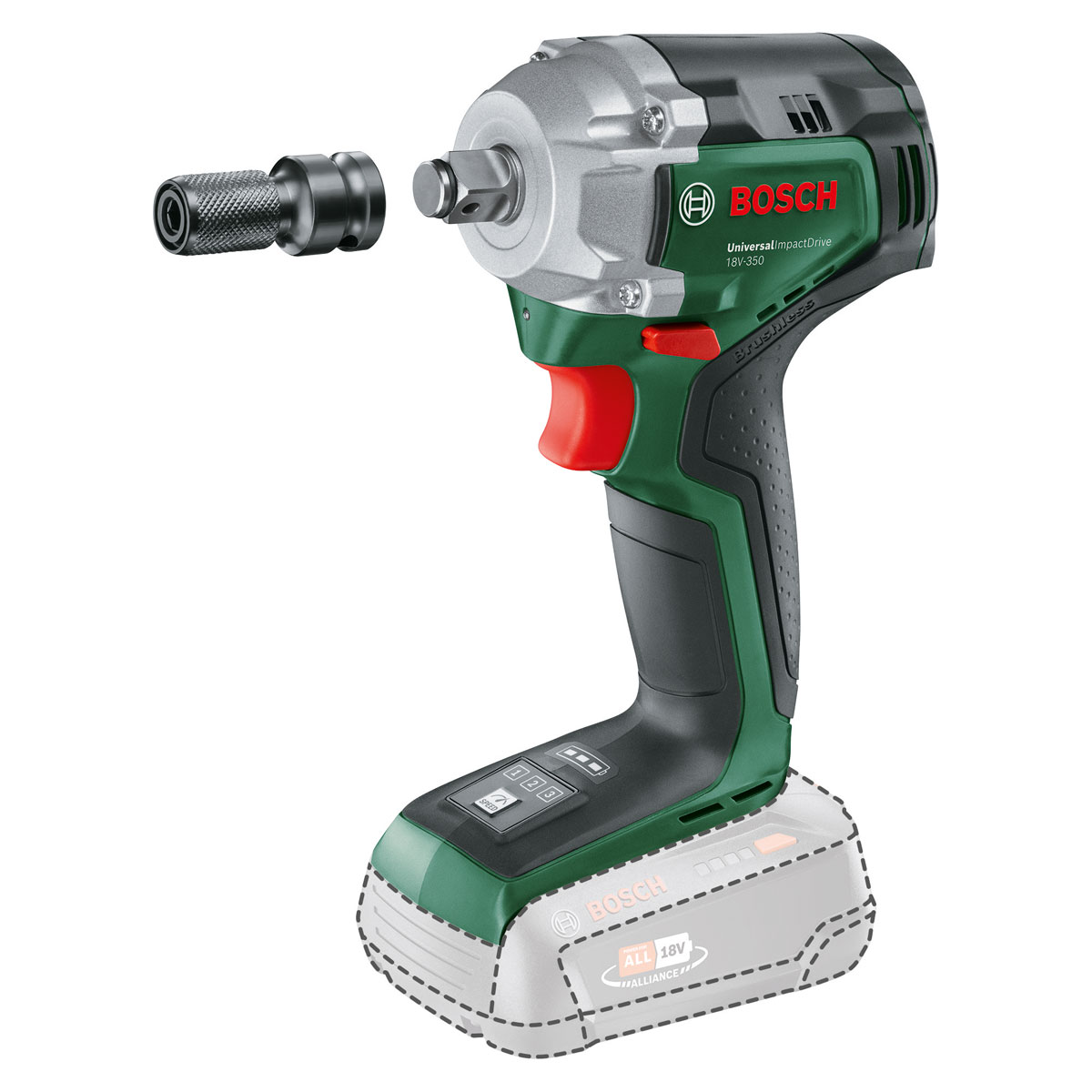 Bosch Akku- Schlagbohrmaschine Universal Impact Drive 18V- 350 solo Bild 1
