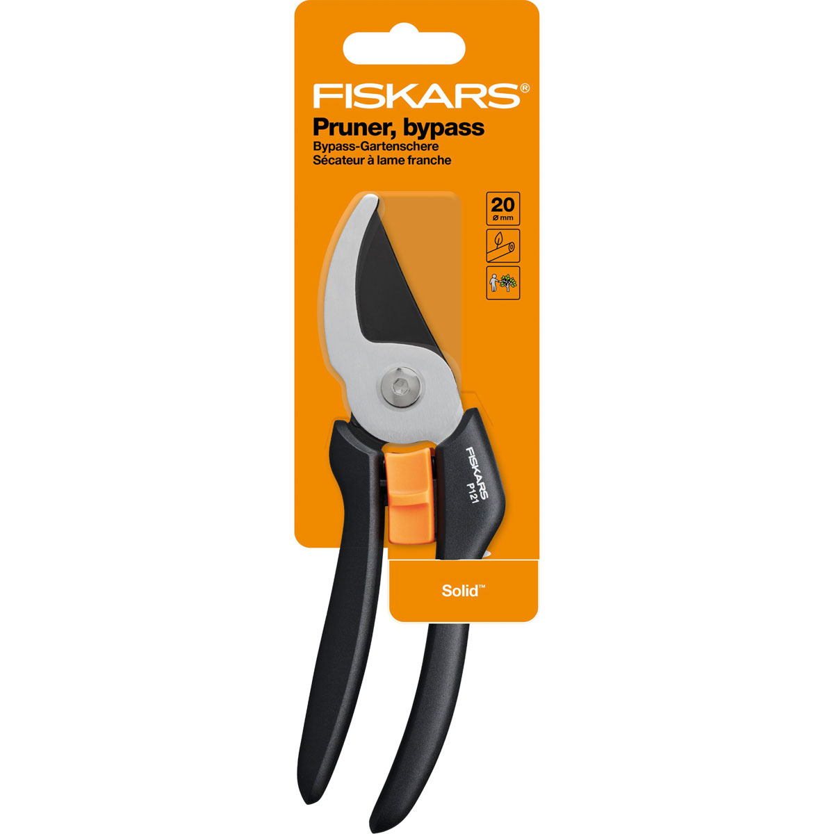 Fiskars Gartenschere Solid P121 Bypass Bild 2