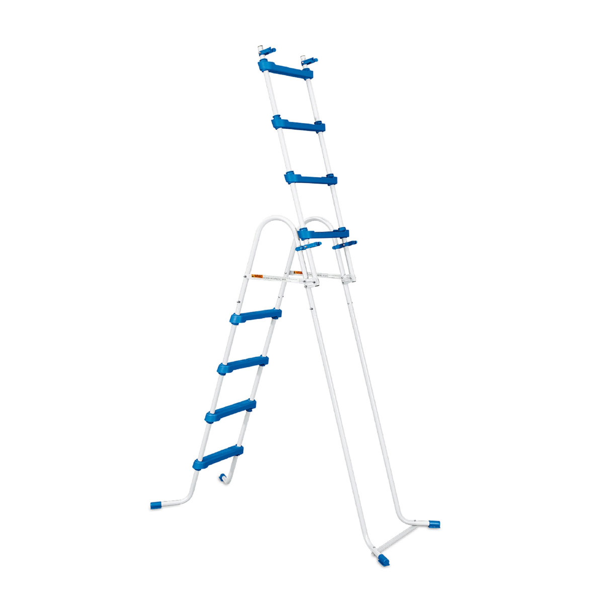 Summer Waves Pool Leiter 132cm Blau Weiß Bild 2