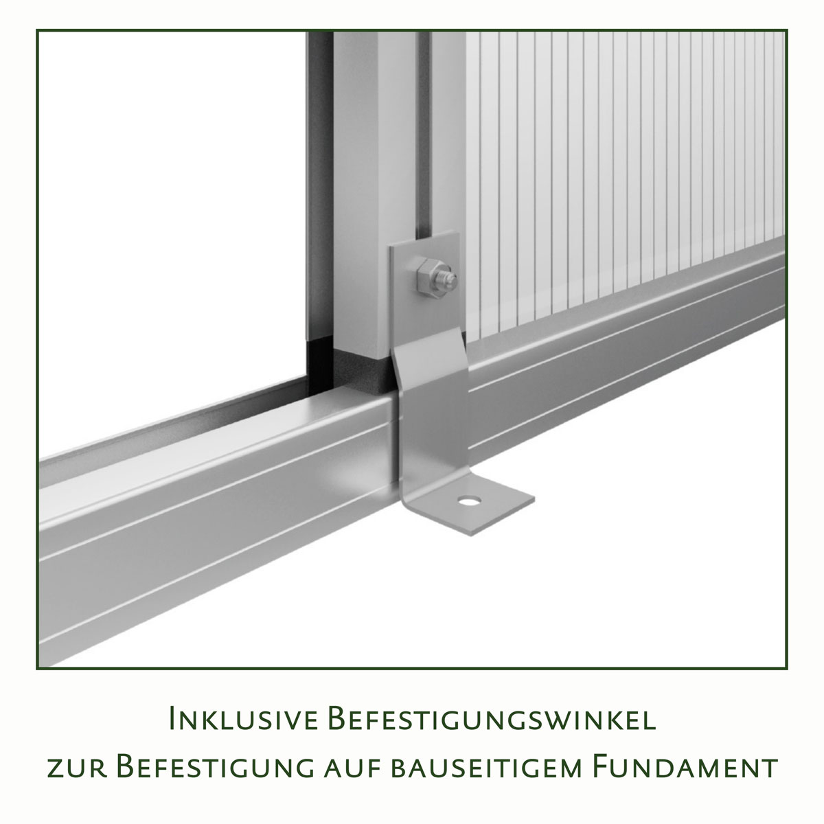 KGT Gewächshaus Rose IV 10m² schwarz Bild 3