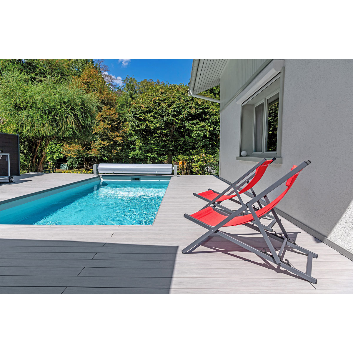 WPC Terrassendiele Loggia Silbergrau Bild 2