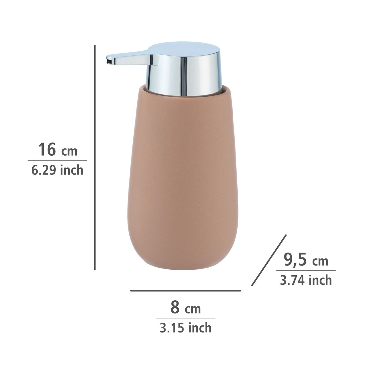 Wenko Seifenspender Badi sand 320 ml Bild 4