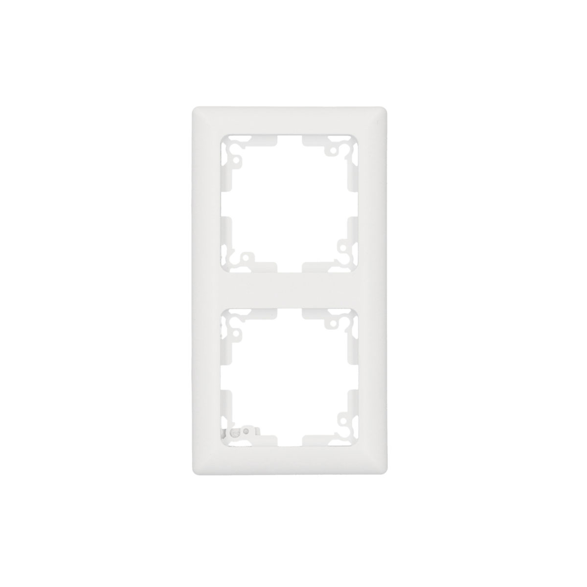 Flector Abdeckrahmen mattweiß 2-fach