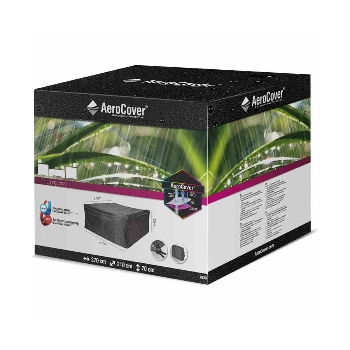 AeroCover Schutzhülle für Lounge-Sets 270 x 210 x 70 cm anthrazit