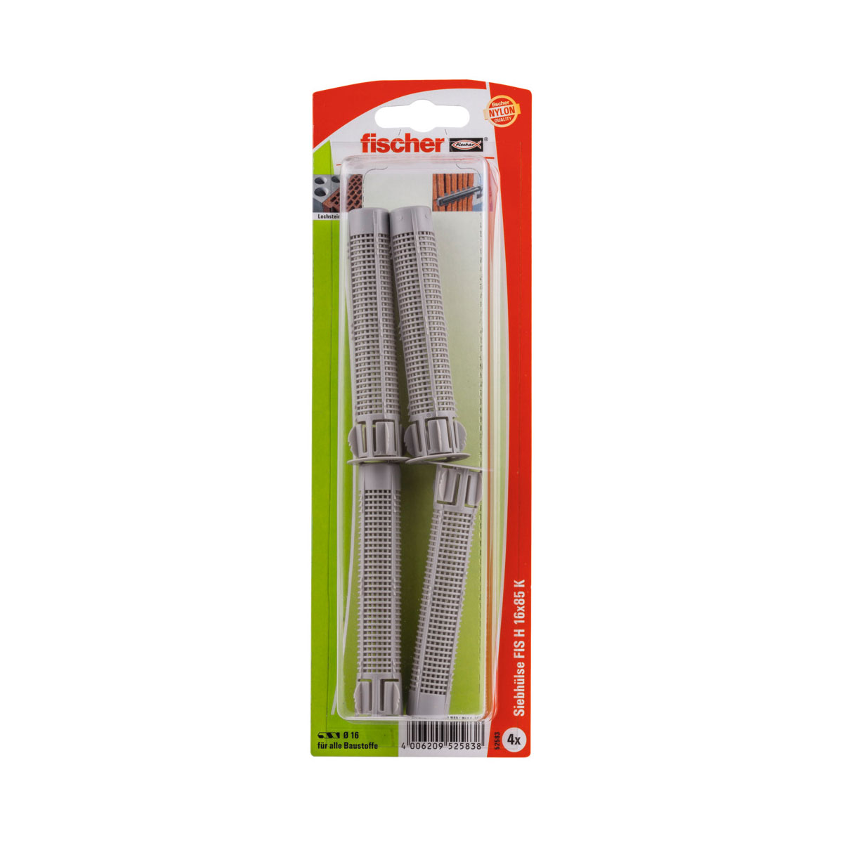 Fischer  Ankerhülse FIS H 16 x 85 mm Kunststoff 4 Stück