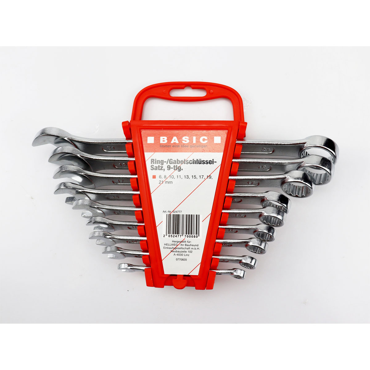 Basic Ring-Gabel-Schlüsselsatz 9 teilig  Bild 2