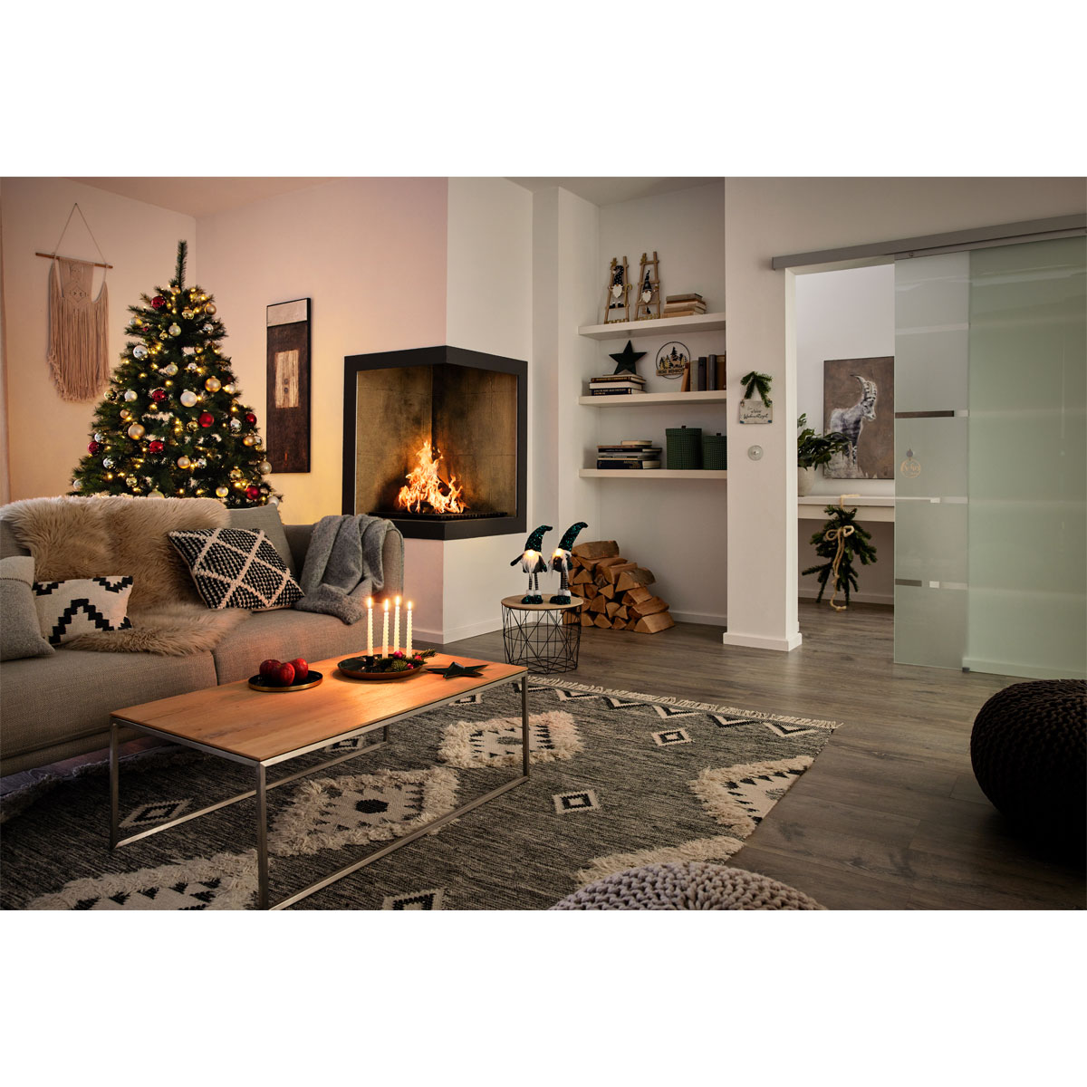 Emaille-Tablett Stern grün gold Metall 27,5 x 1 x 27,5 cm Bild 5