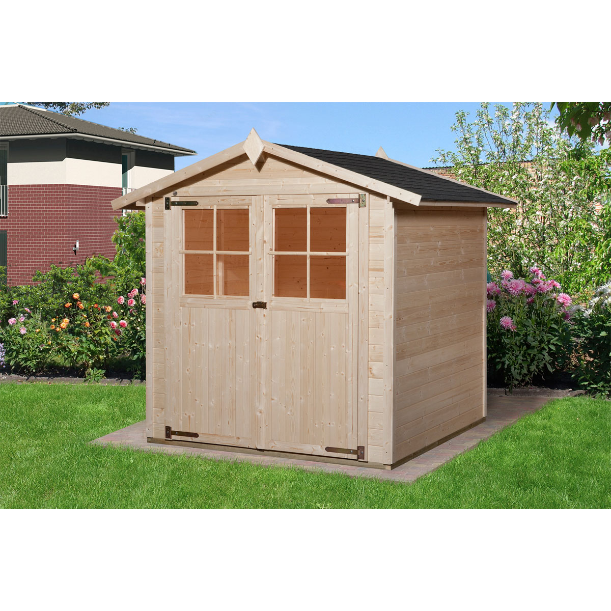 Weka Gartenhaus 316 Größe 1 19 mm natur Bild 1
