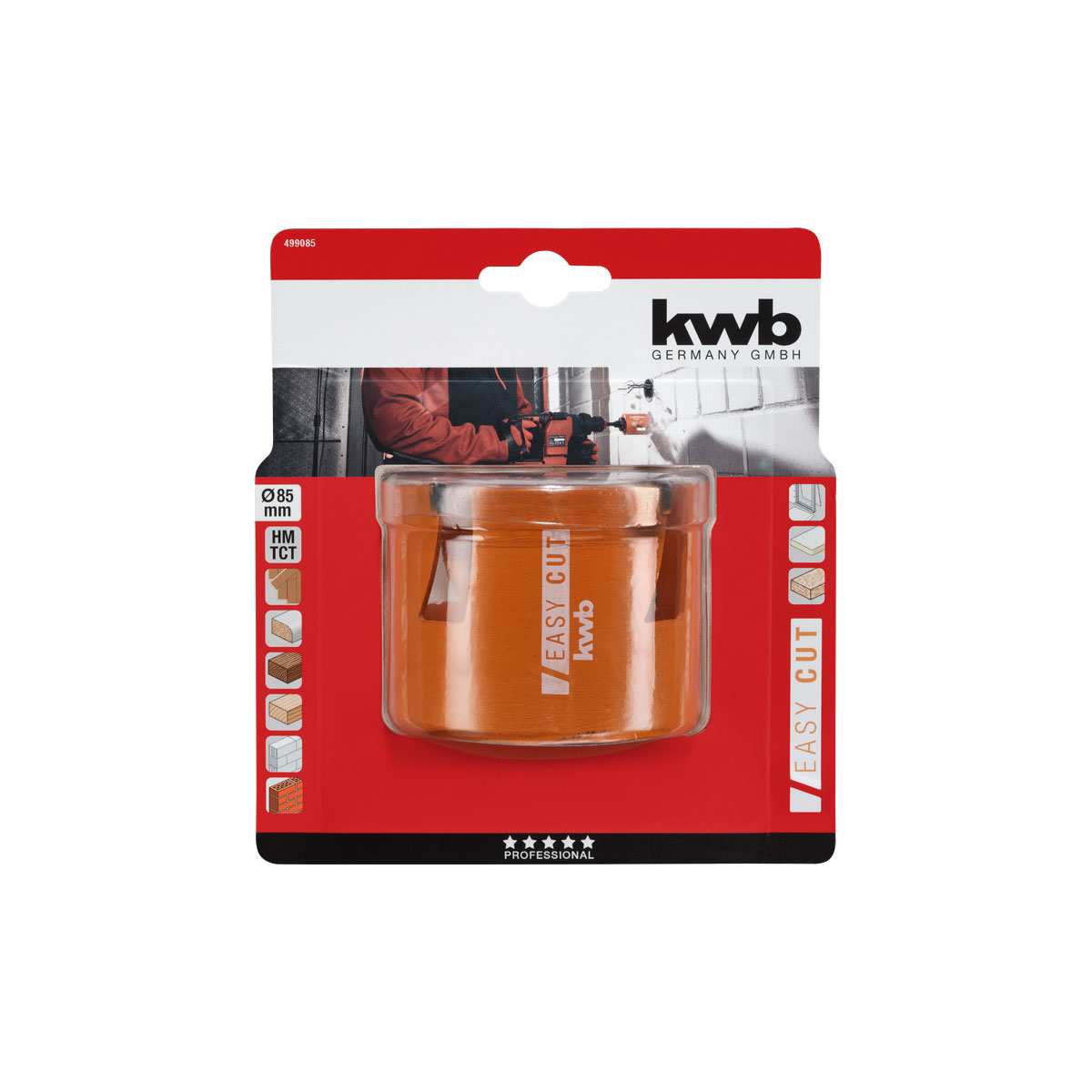 kwb  Lochsäge Easy Cut Durchmesser 85 mm Bild 5