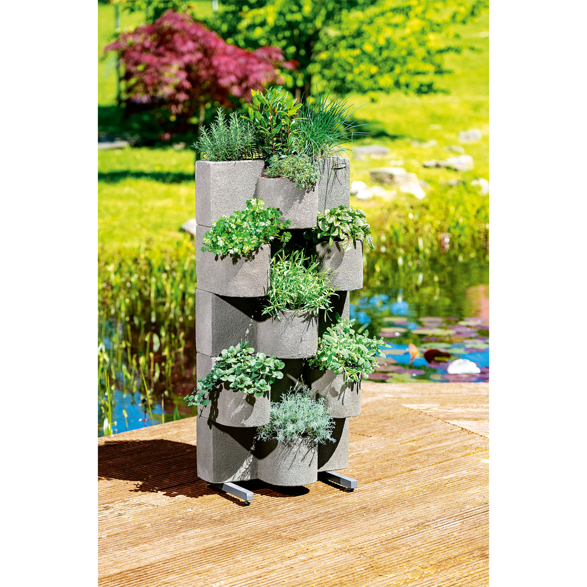 Haveson Pflanzwand Vertikaler Garten 2 grau