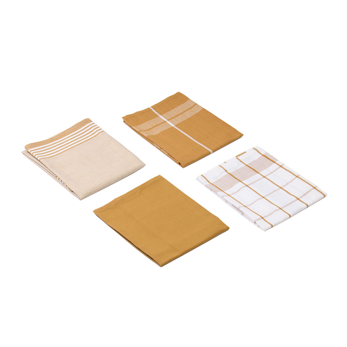 Gözze Geschirrtücher 100% Baumwolle 4er Pack 50x70cm senf Bild 4