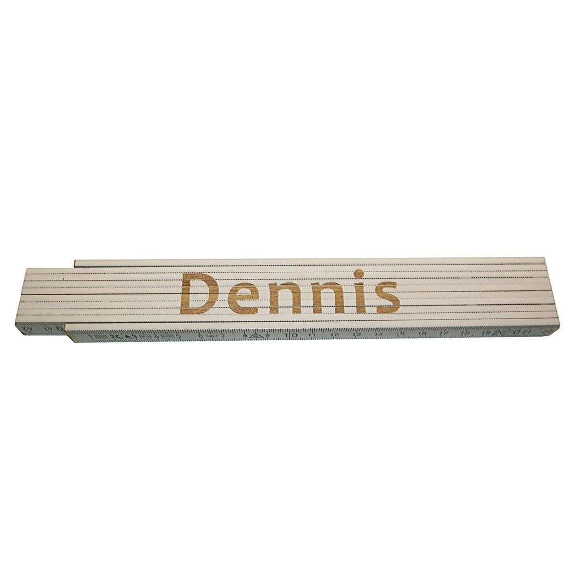 Meterstab „Dennis“, 2m, weiß