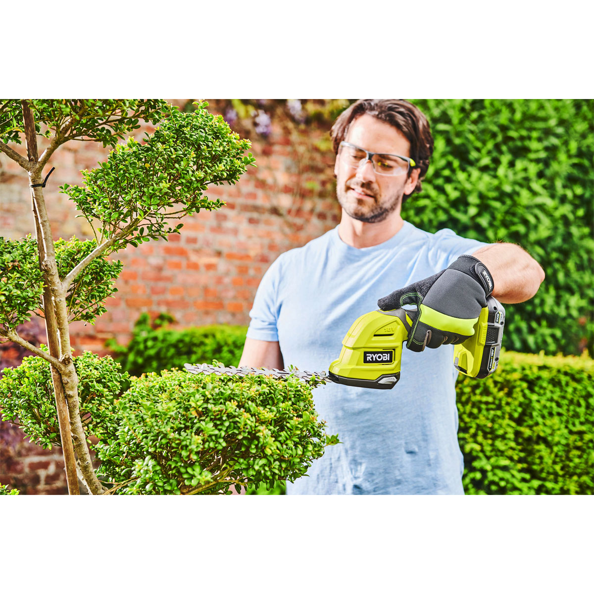 Ryobi Akku-Gras und Strauchenschere RY18GSA-0 Bild 6