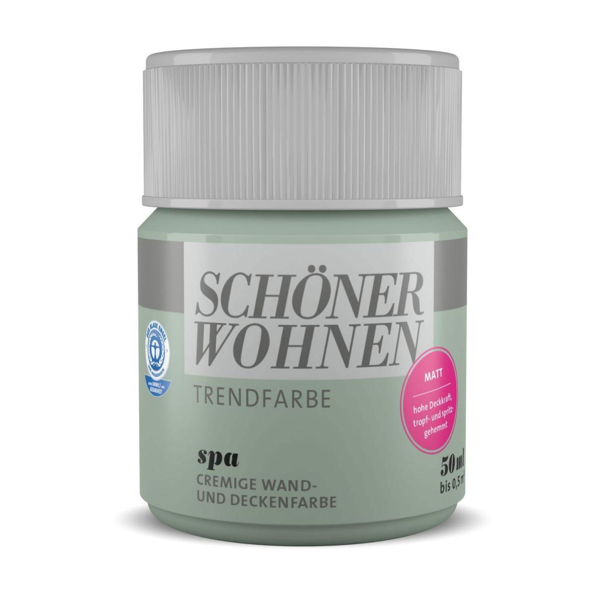 Schöner Wohnen Farbe Tester Trendfarbe matt 50 ml Spa