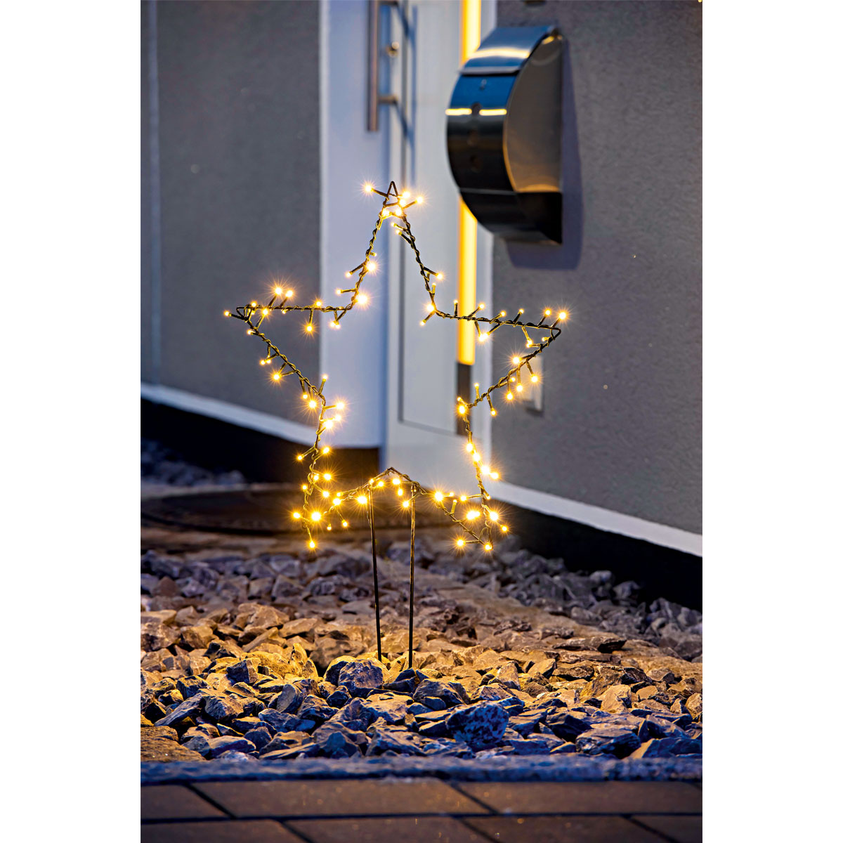 Ambientis Gartenstecker Stern 100 LEDs Außen batteriebetrieben Bild 3