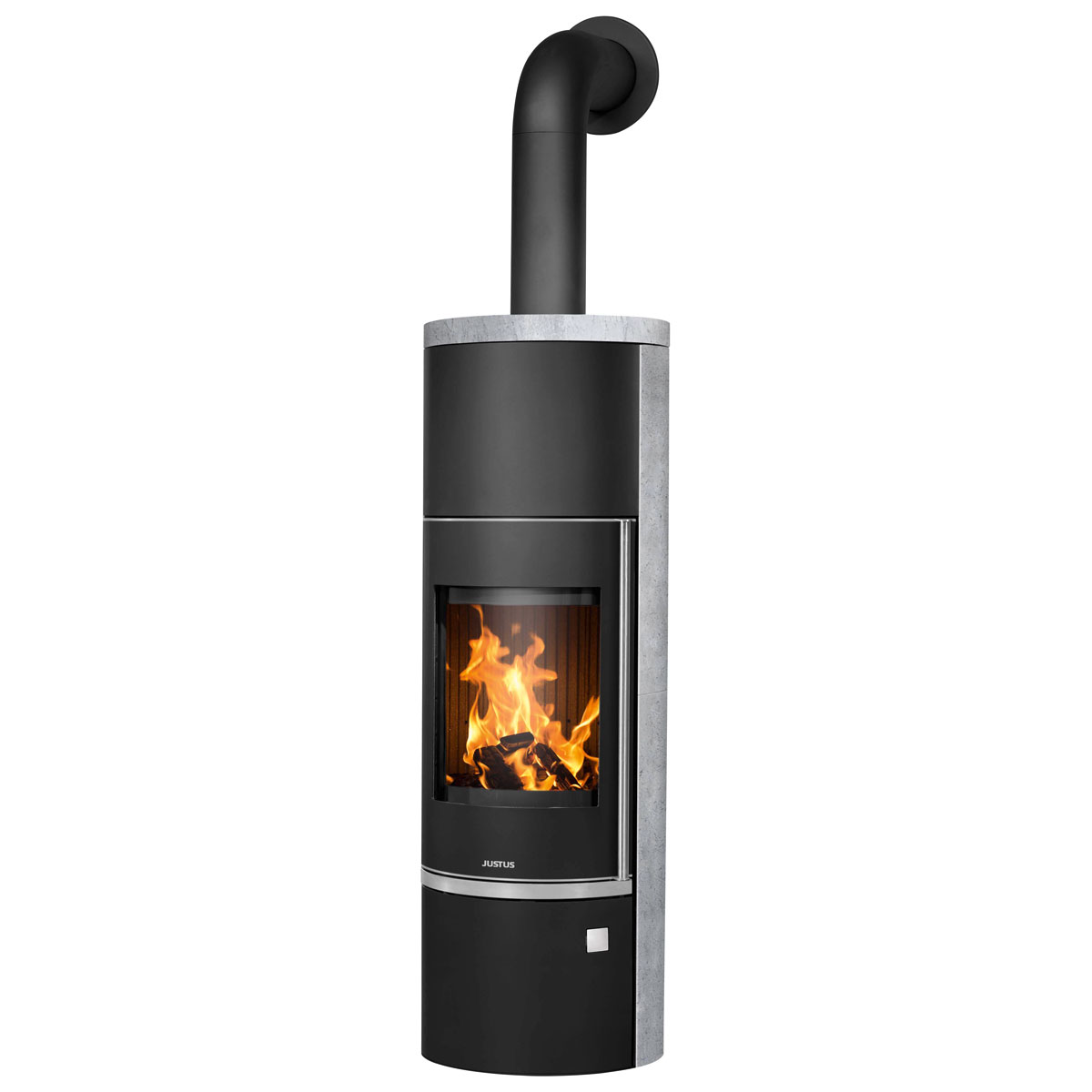Kaminofen Faro Aqua 2.0 SpecksteinKorpus Stahl Schwarz Bild 1