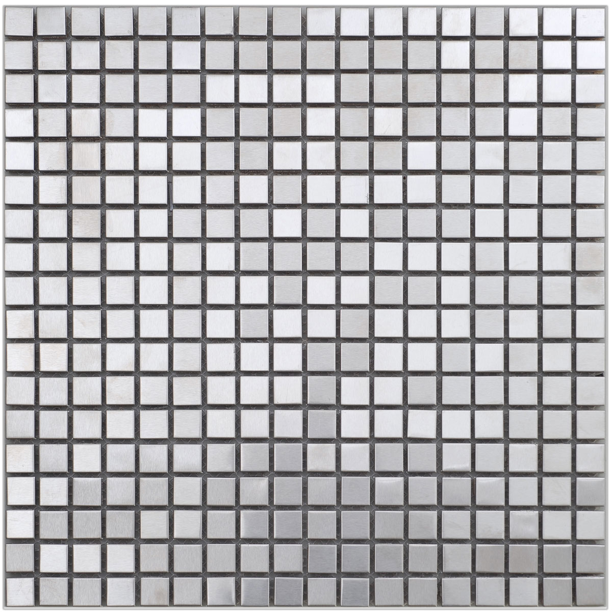 Metallmosaik Edelstahl 30 x 30 cm