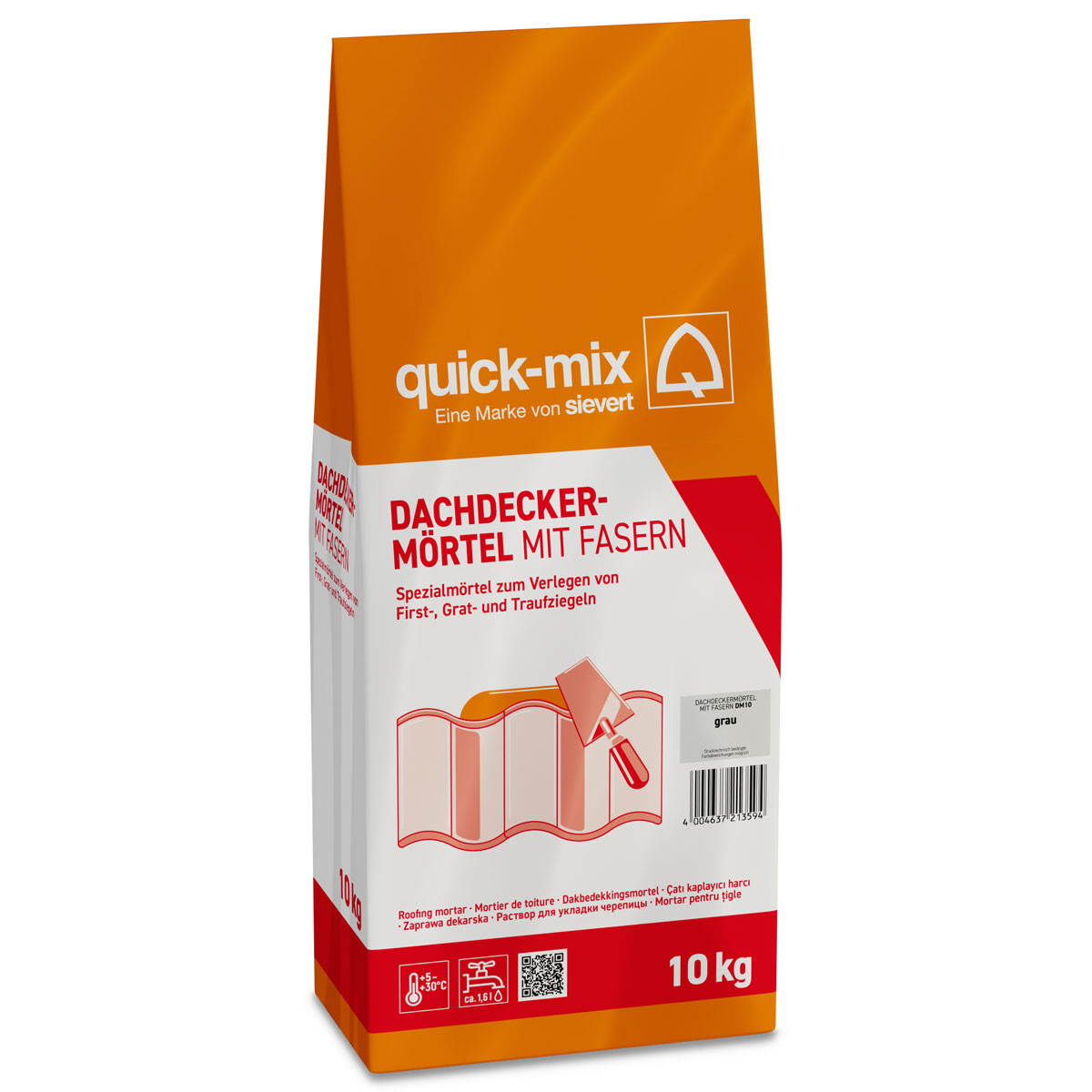 quick-mix Dachdeckermörtel grau 10 kg quick-mix Dachdeckermörtel grau 10 kg