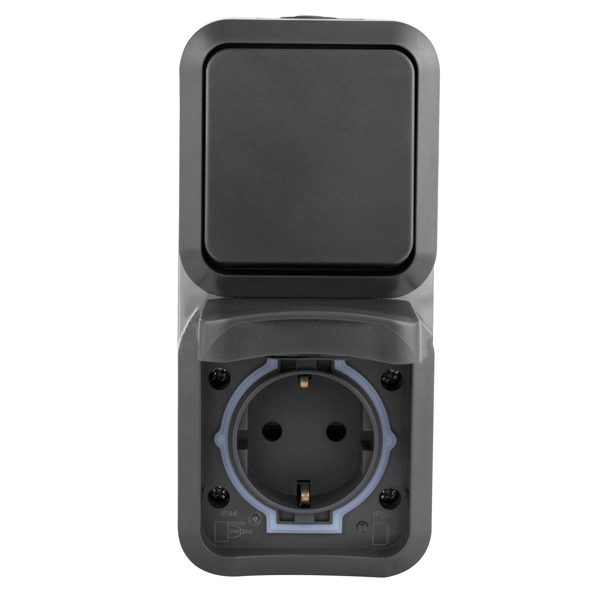 REV Ritter Kombi A/W-Schalter + Steckdose AquaStorm senkrecht Bild 1