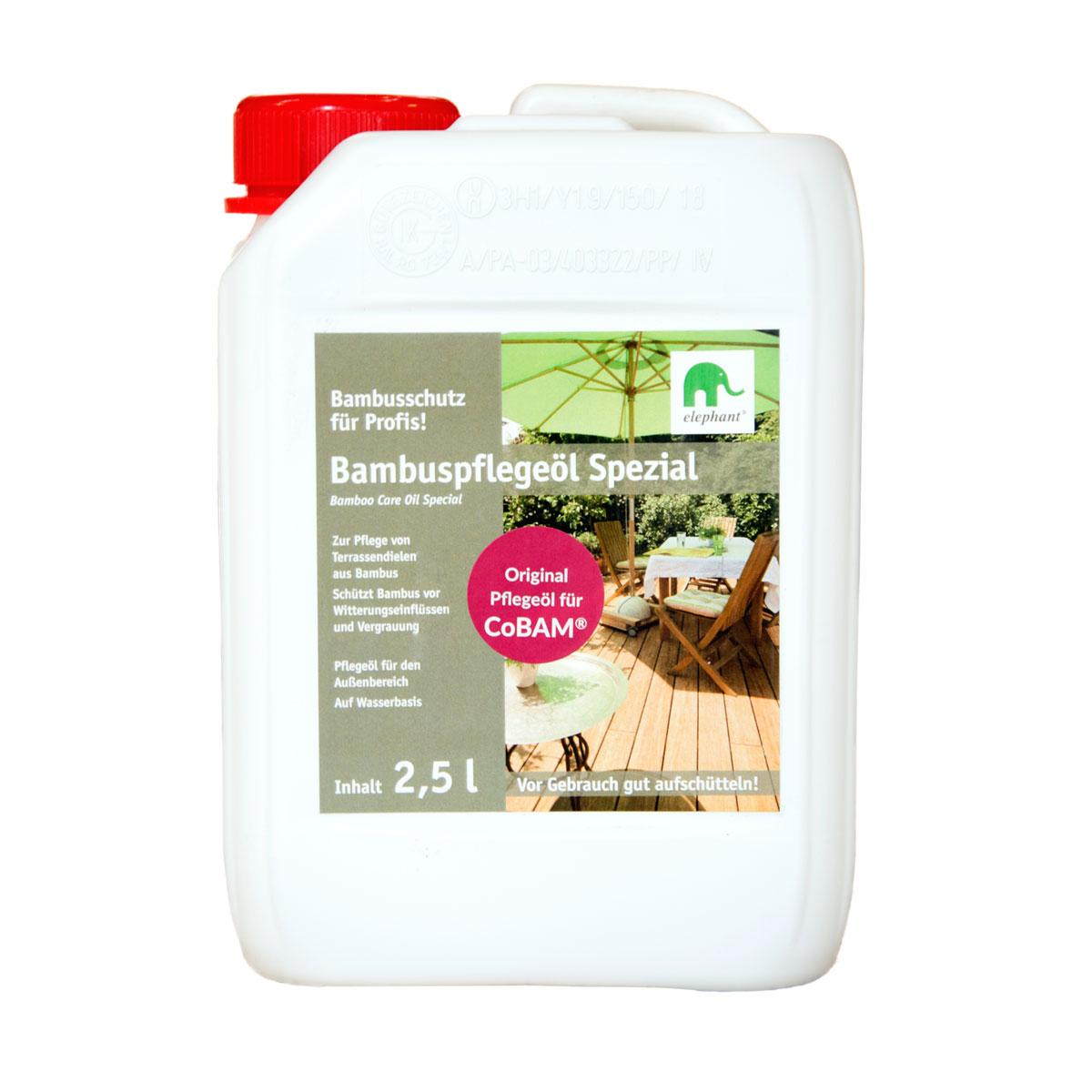 Bambuspflegeöl elephant Spezial 2,5 L Bild 1