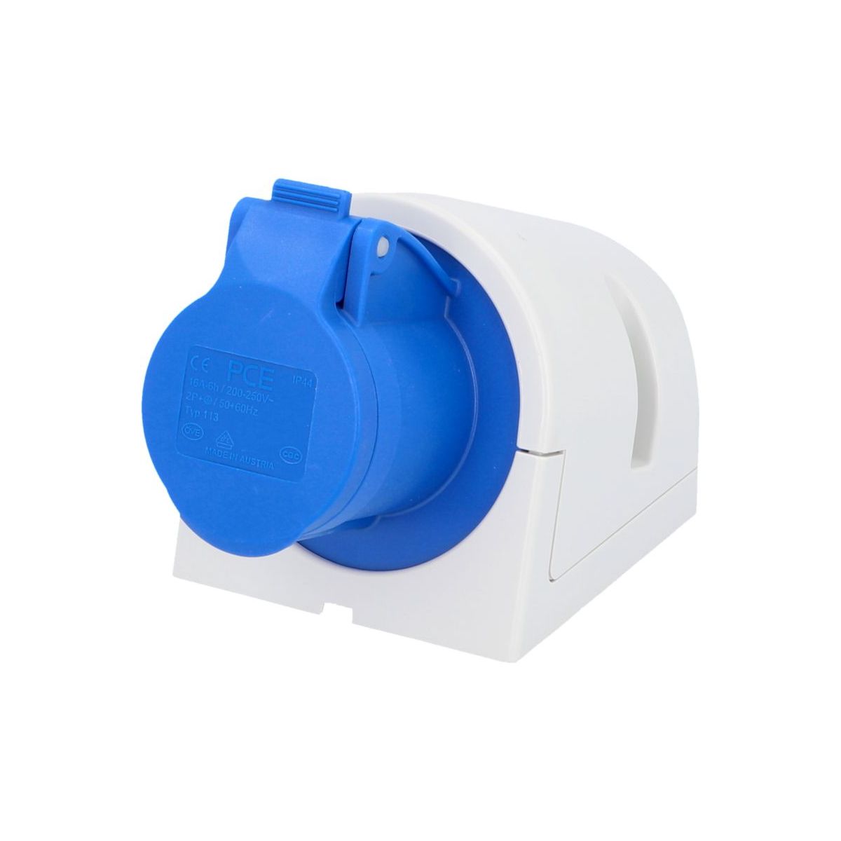 PCE Instruments Caravan-CEE-Wandsteckdose, 16A, 3-polig