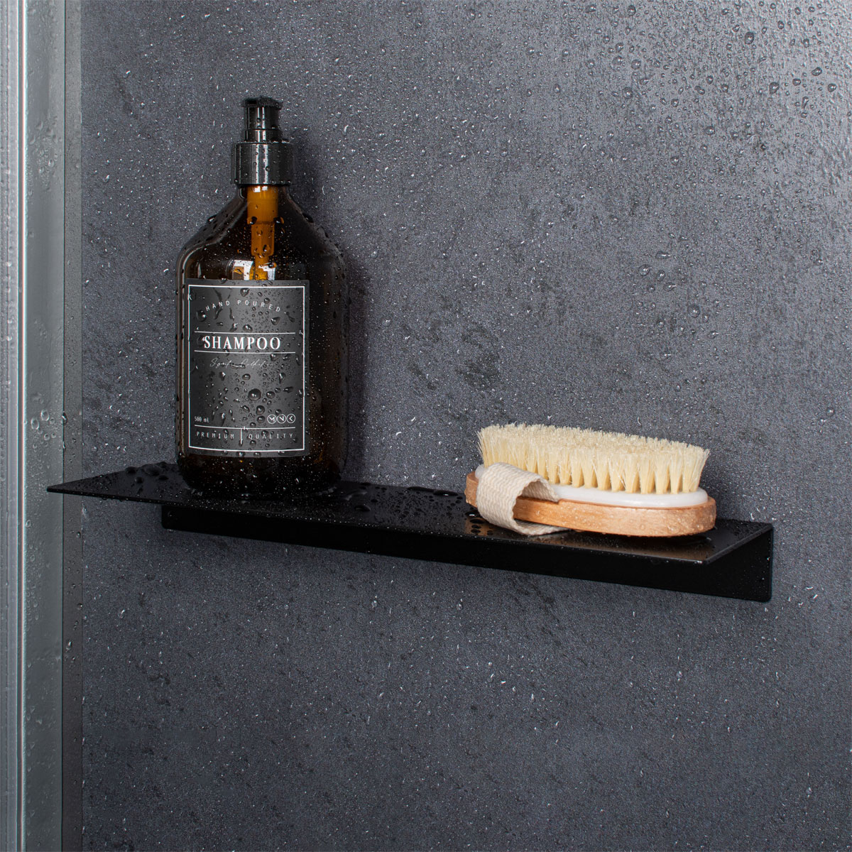 Schulte  Duschablage zum Kleben Größe M Mattschwarz Bild 6