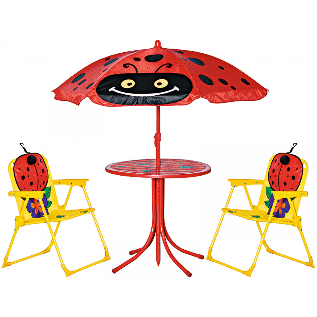 Kindergartenmöbel-Set Marie mit Sonnenschirm