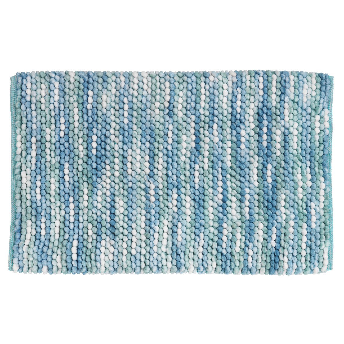 Wenko  Badteppich Urdu Aqua 60 x 90 cm Mit Melagne-Effekt