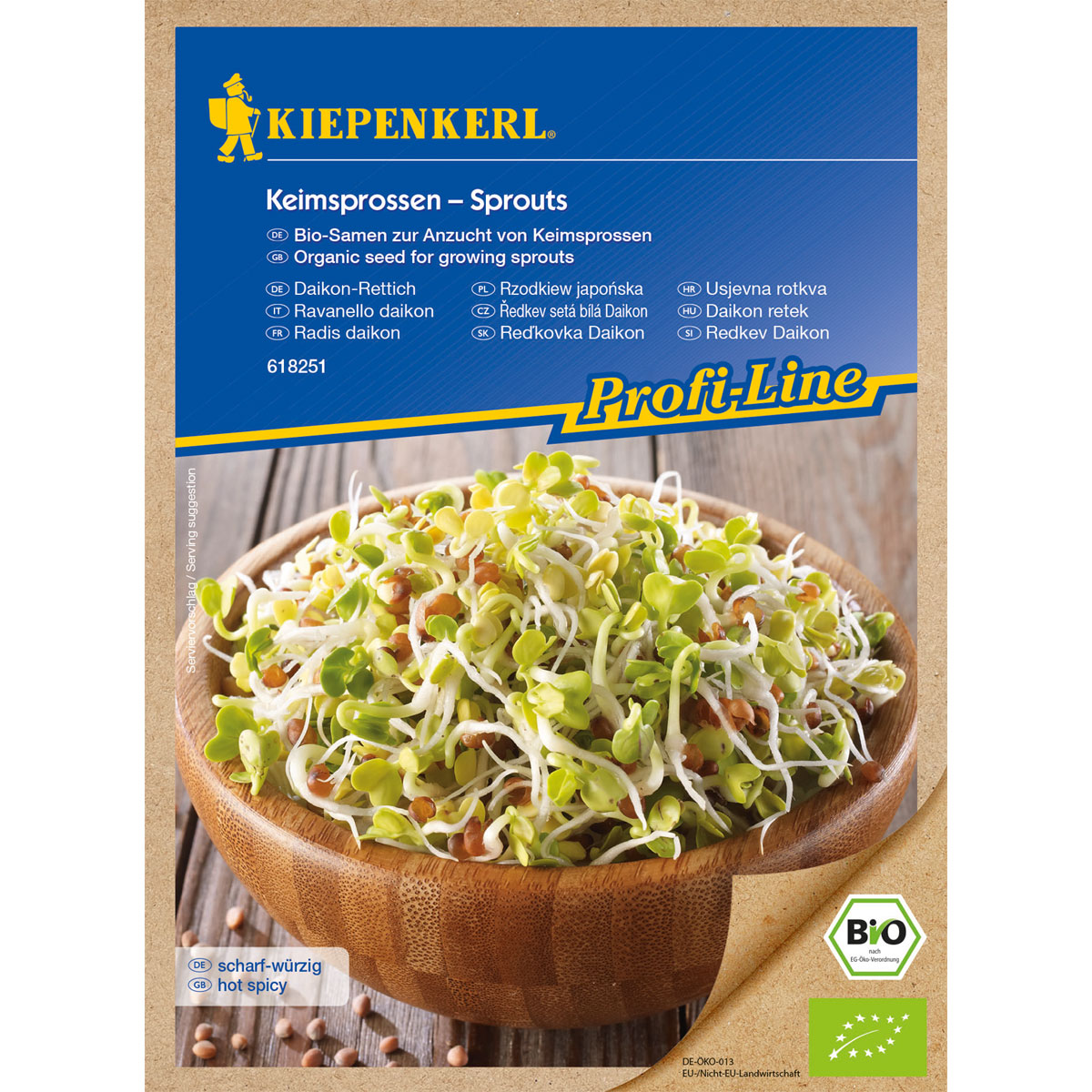 Kiepenkerl BIO Keimsprossen Daikon-Rettich