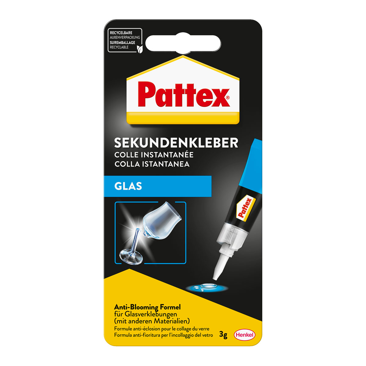 Pattex Sekundenkleber Glas 3 g Bild 1