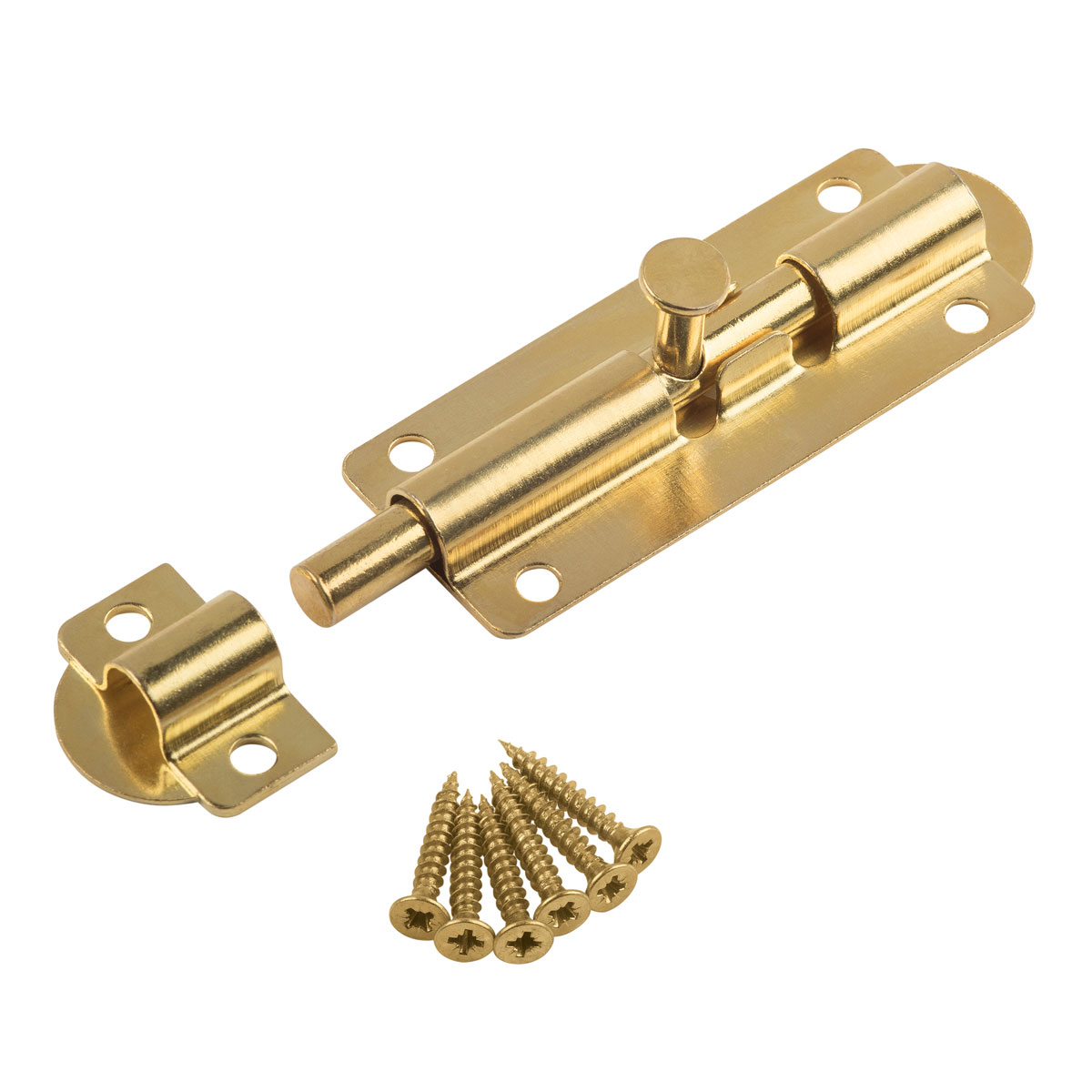 Suki Grendelriegel vermessingt 7,5 cm Bild 3