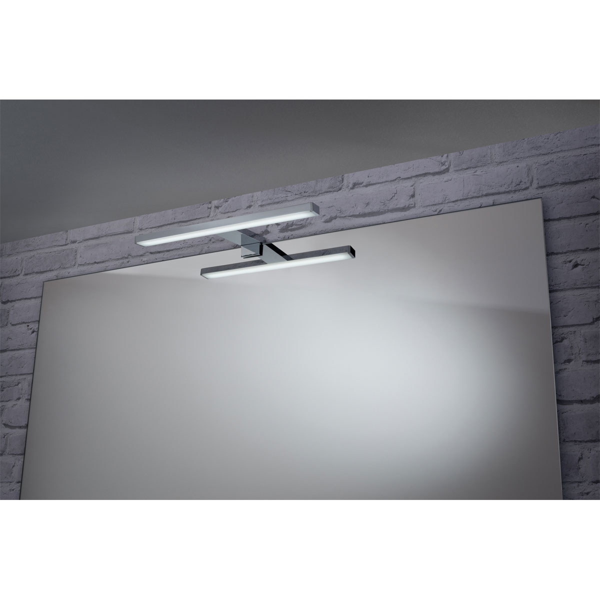 Fackelmann Aufsatzleuchte B.clever 30 x 4 x 12,5 cm silber Bild 3