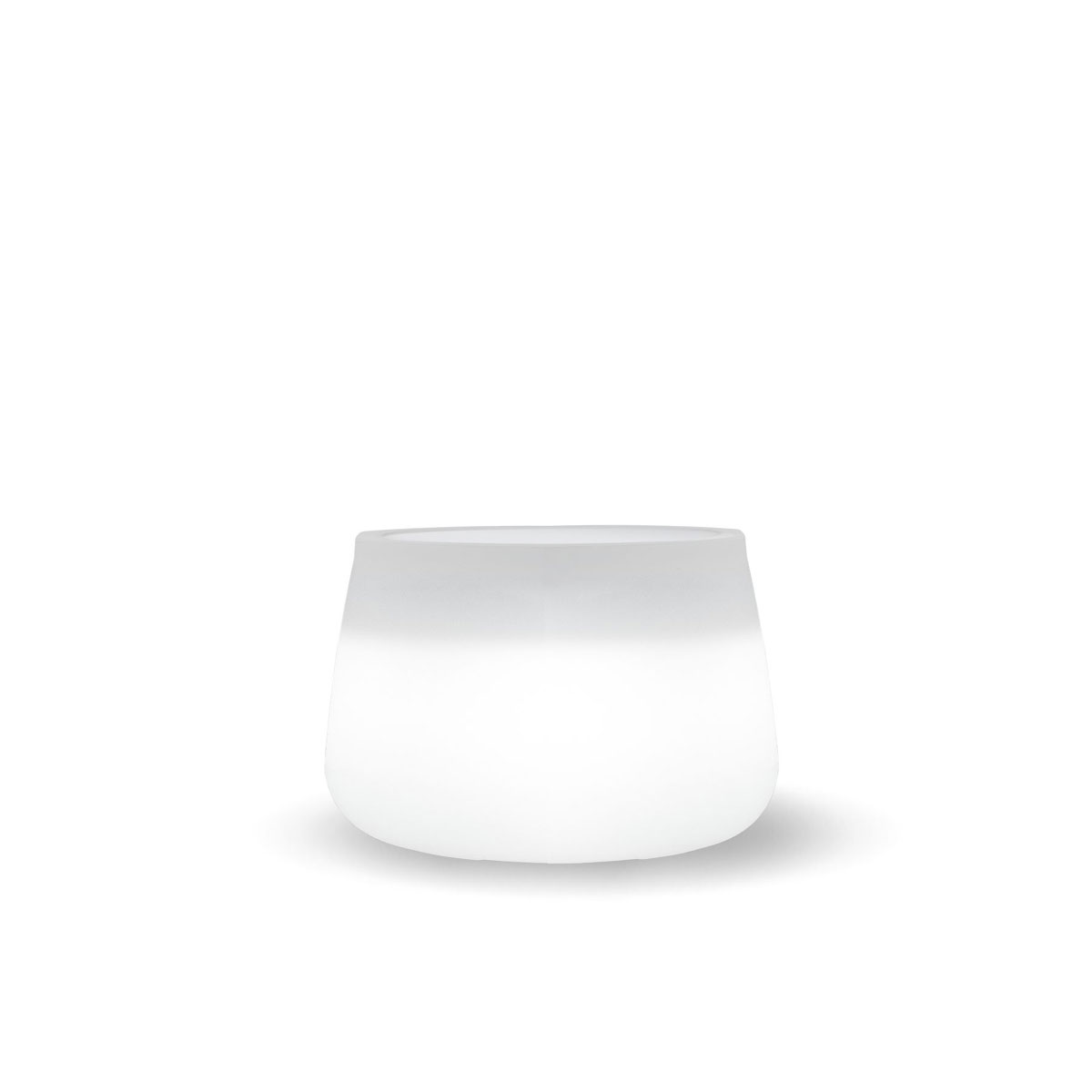 NewGarden LED-Blumentopf Camelia 60 Ø 59 cm weiß