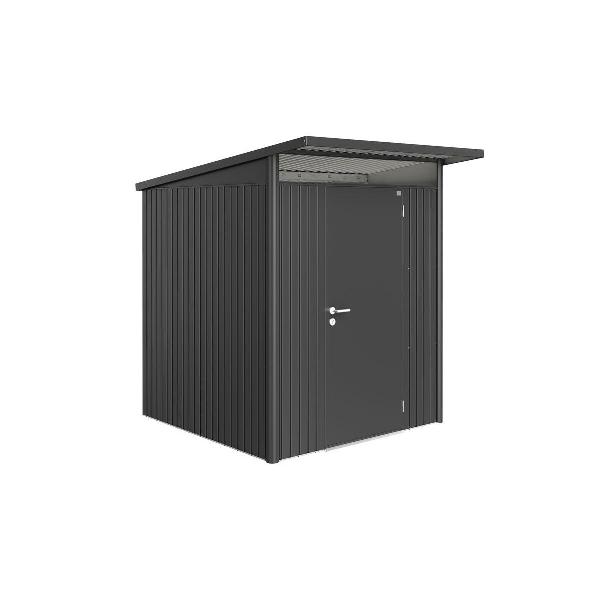 Biohort Gerätehaus AvantGarde A1 dunkelgrau metallic mit Standardtür