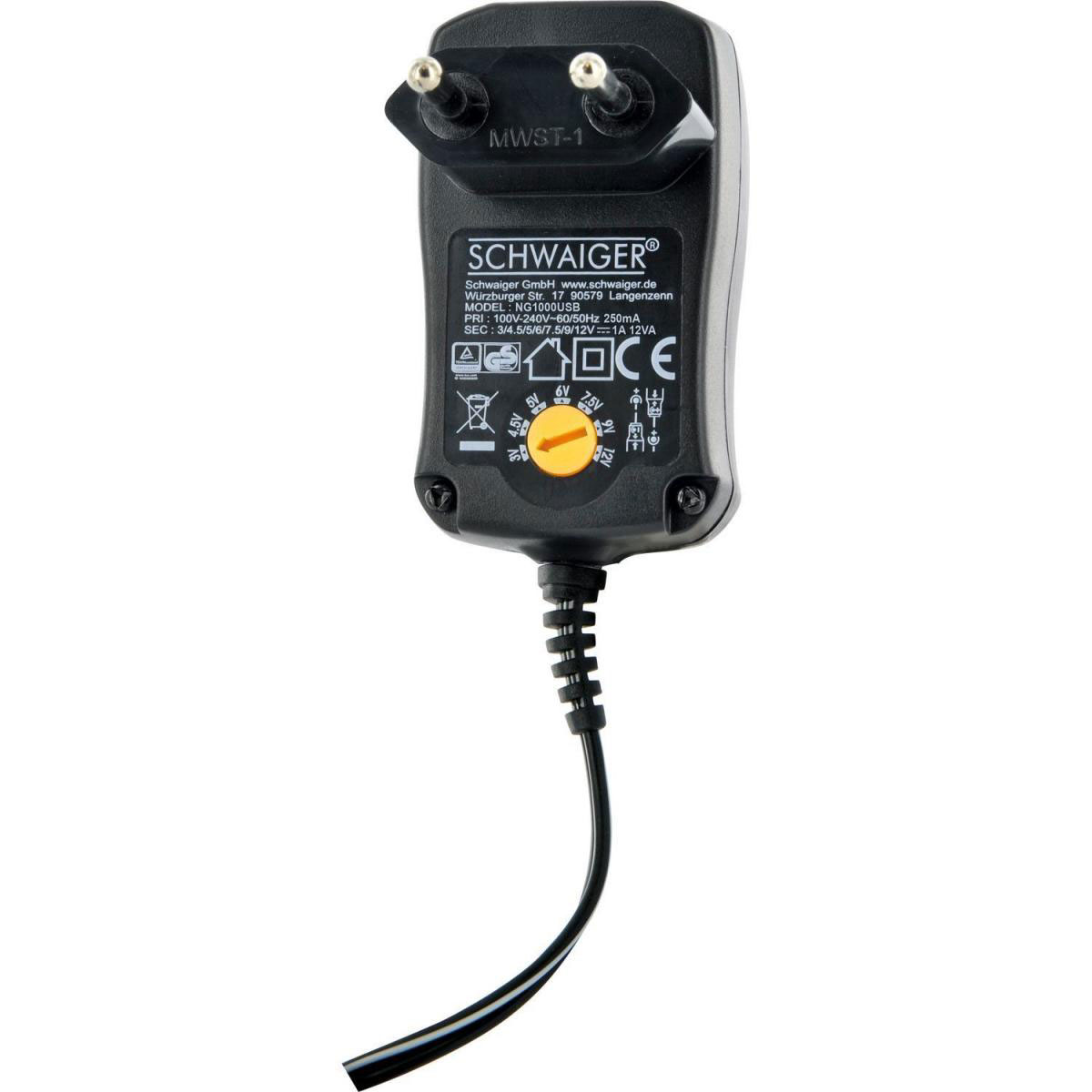 Schwaiger Steckernetzgerät 1000 mA Bild 4