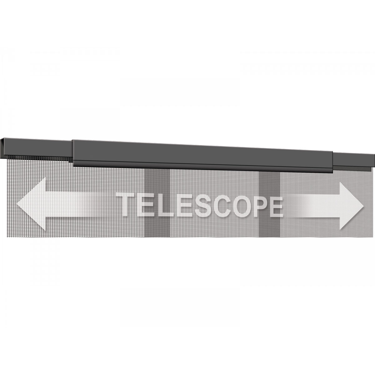 Schellenberg Tür Fliegengitter Teleskopvorhang 105-130 x 250 cm Breite verstellbar anthrazit Bild 2