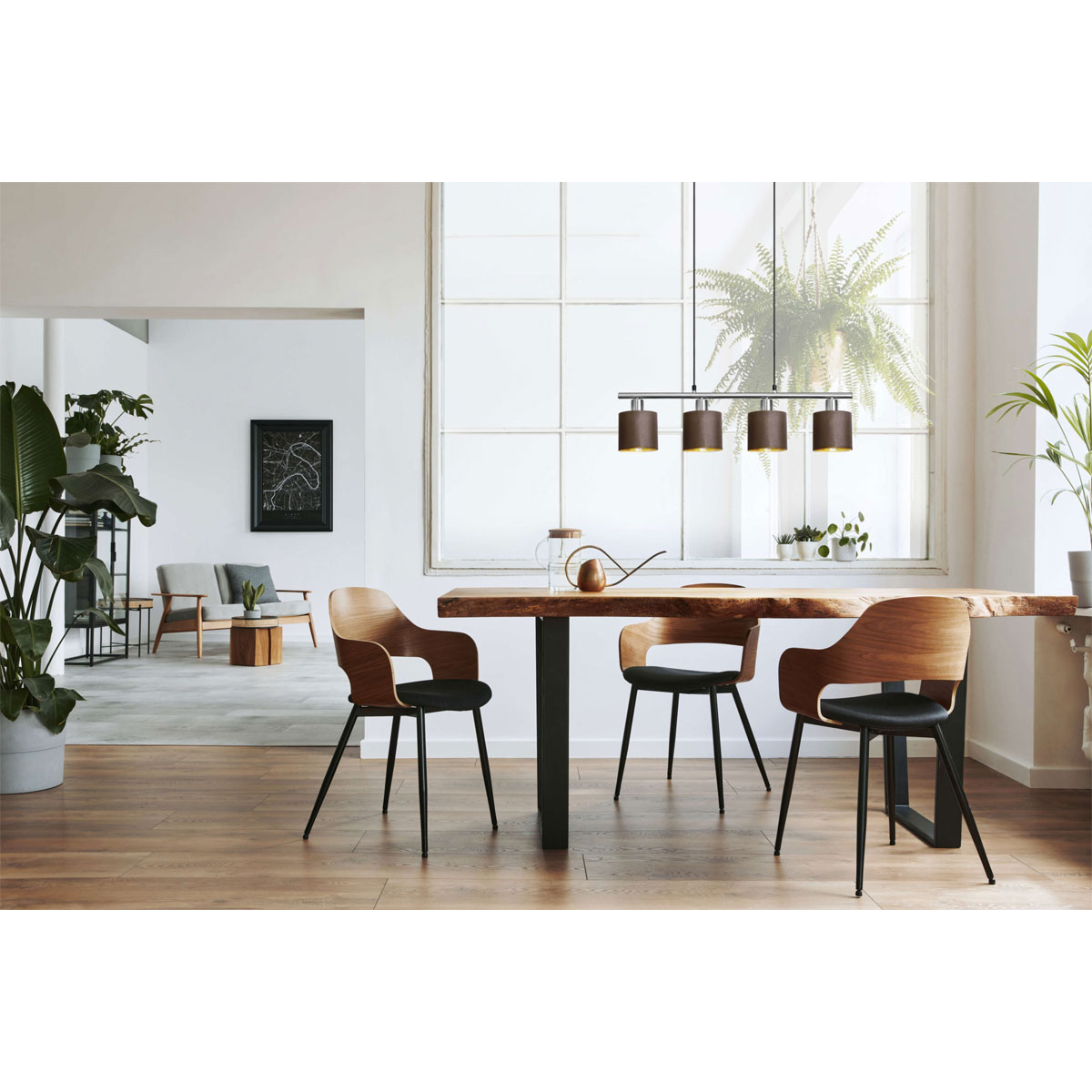 näve  Pendelleuchte Maron 4er braun Bild 9