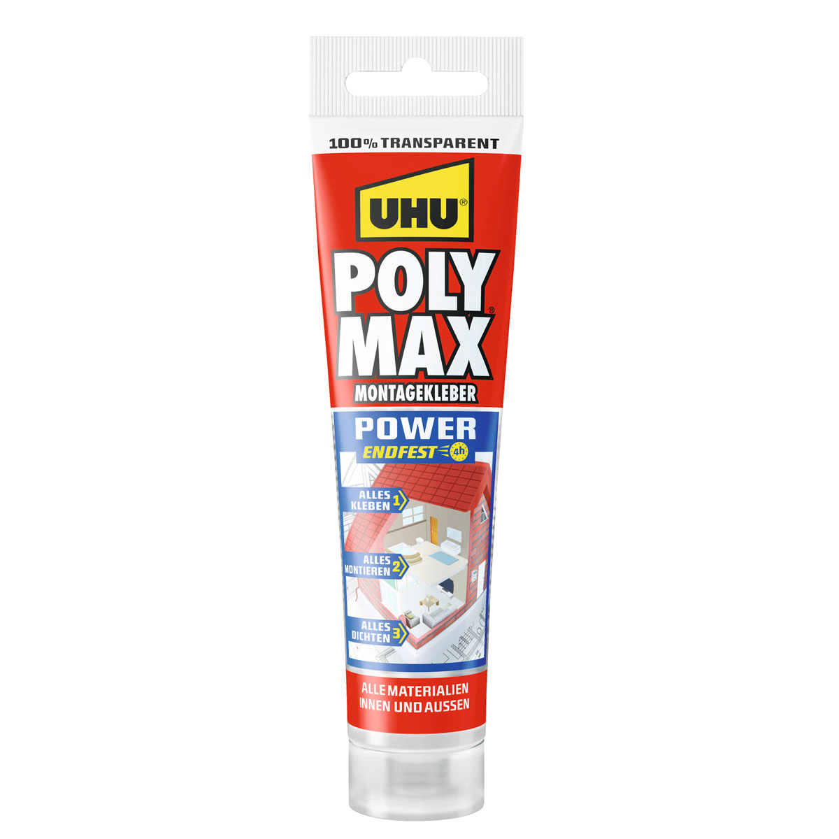 UHU Montagekleber Poly Max Power transparent 115 g
