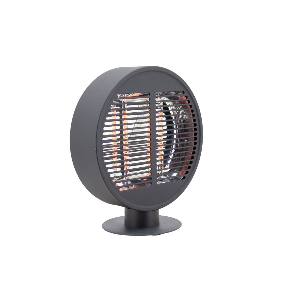 MyFireTool ElektrischerTerassenheizstrahler, 1000W, Farbe: Schwarz